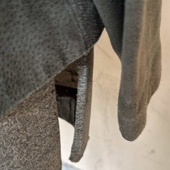 Chico’s Forest Green Suede Leather Jacket Size 2 (12-14) Medium - Picture 8 of 11